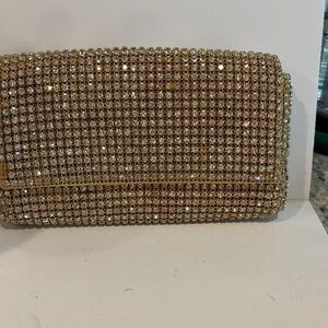 Gold Rhinestone Clutch
